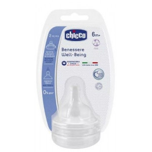CHICCO TETTARELLA WELL BEING 6 MESI+ FOOD SILICONE 2 PEZZI