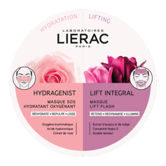 Lierac Maschera Viso Mask Duo Hydragenist + Lift Integral 2x6ml