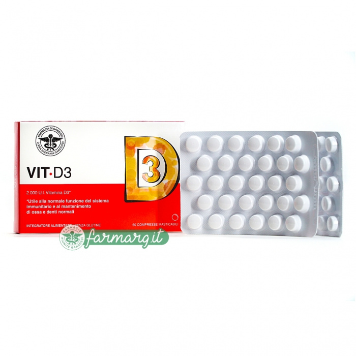 Vitamina D3 60 Compresse Farmacisti Preparatori