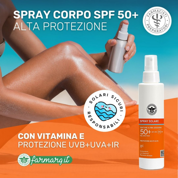 Spray Corpo Solare SPF 50+ Texture UL 150ML Farmacisti Preparatori