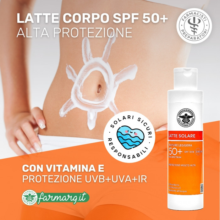 Latte Corpo Solare SPF 50+ 250ML Farmacisti Preparatori
