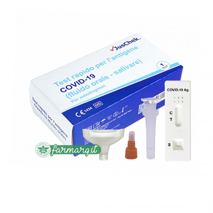 Test Rapido Antigene Covid-19 Fluido Orale-Salivare JusChek
