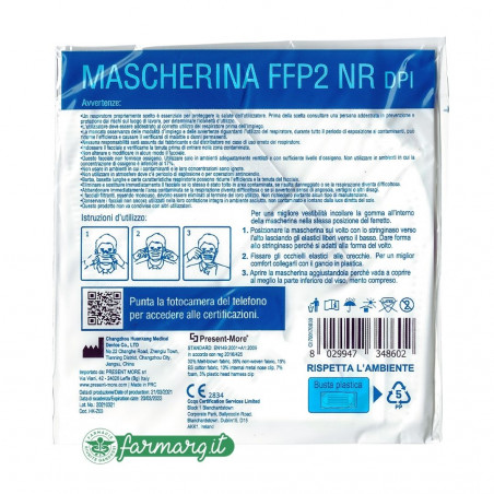 Mascherina FFP2 certificata CE 2834